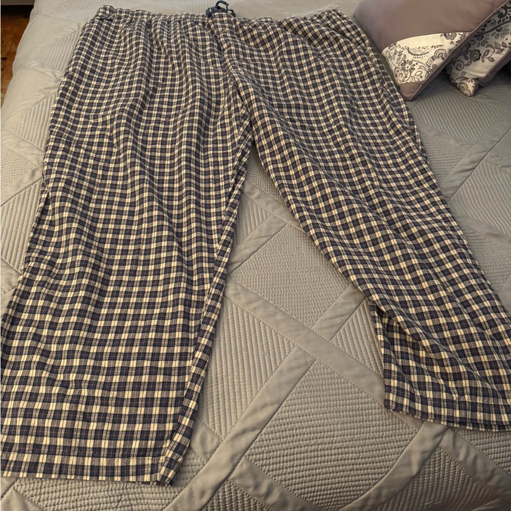 Big Men's Checkered Lounge Joggers 3x inseam 30